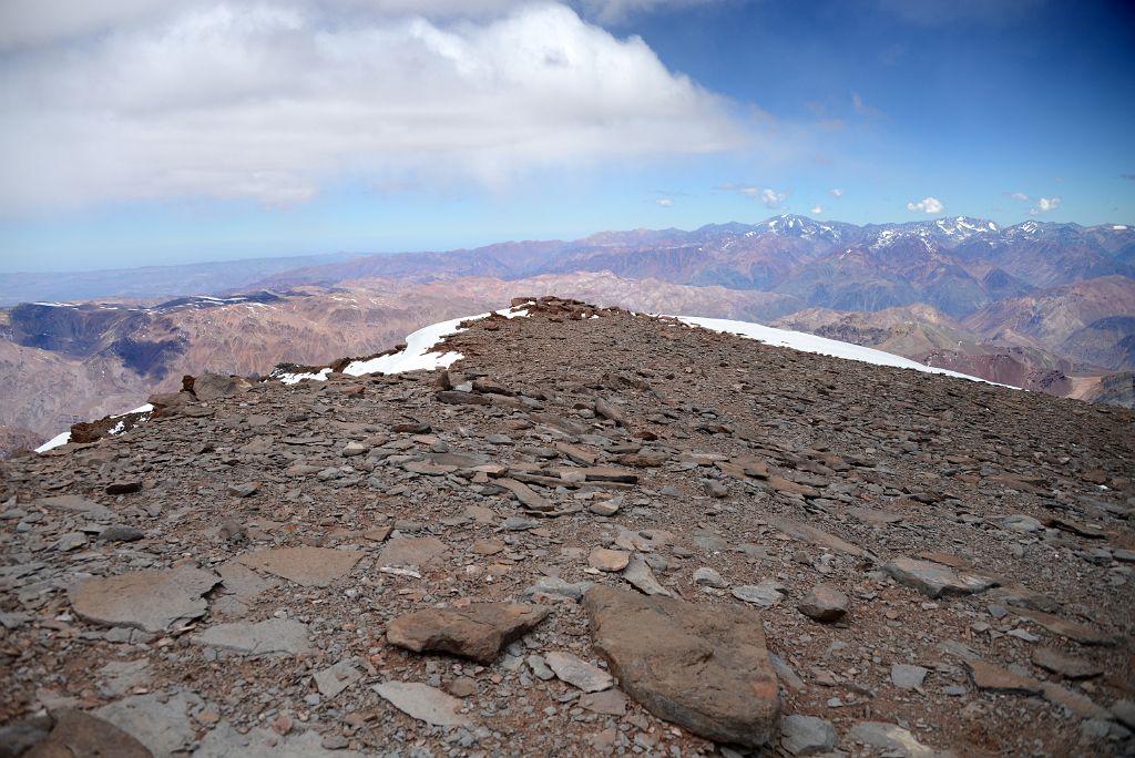 50 View To The East From Aconcagua Summit 6962m
